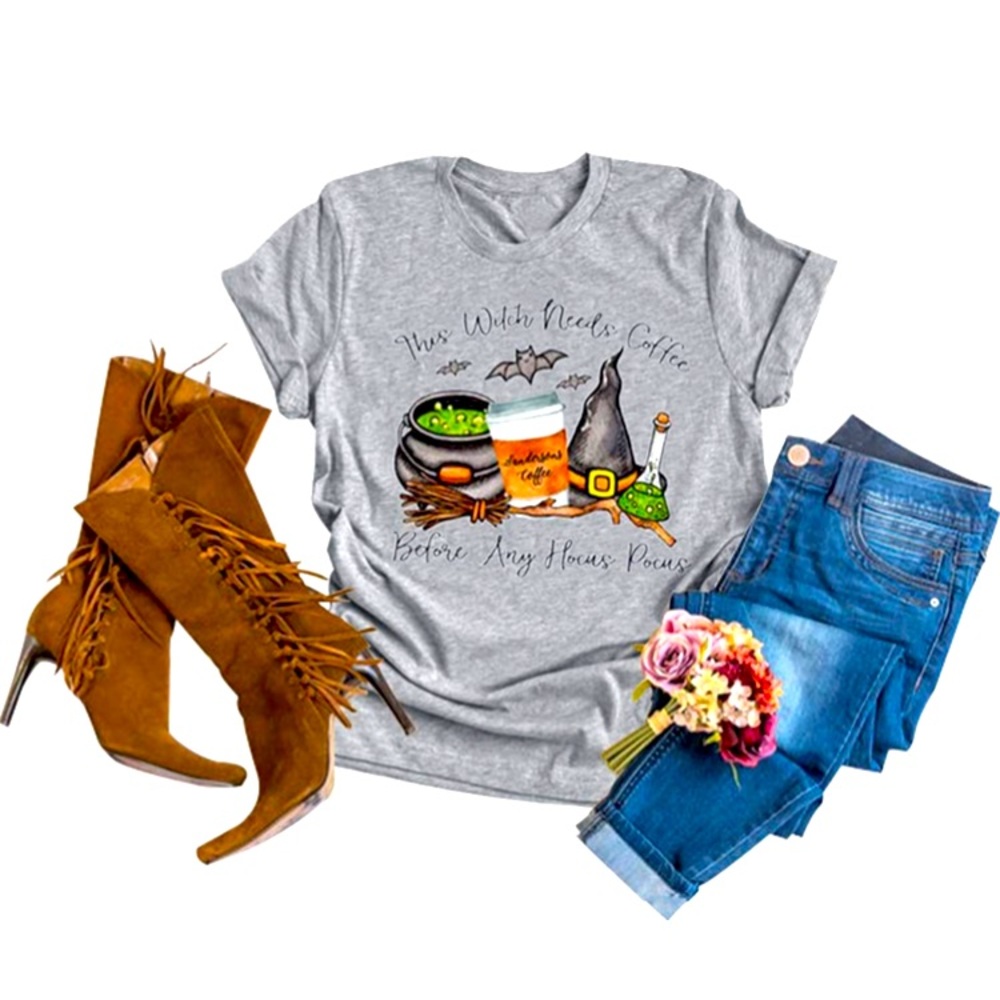 Halloween Disney Hocus Pocus Sanderson Sisters Witch Coffee Boutique Shirt